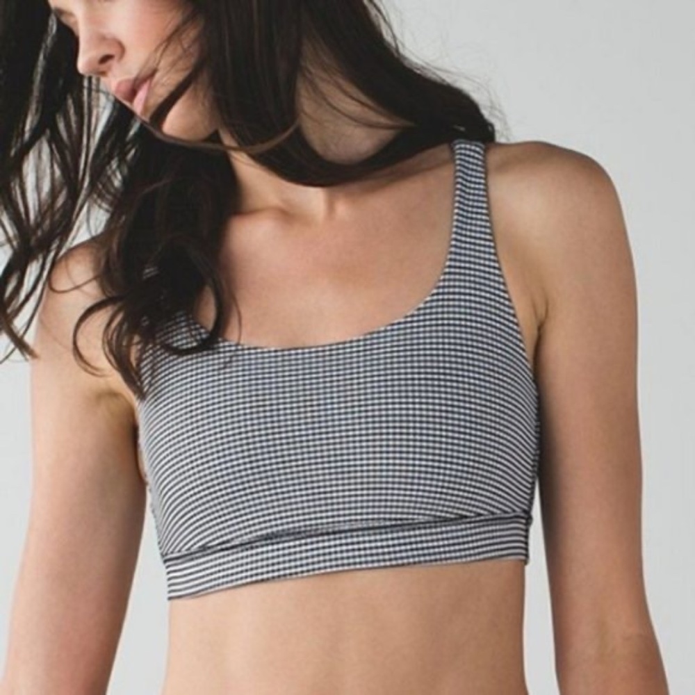 LULULEMON HOUNDSTOOTH SPORTS BRA